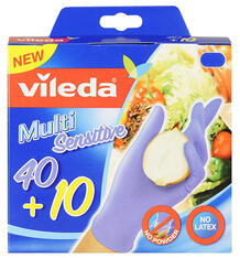 Перчатки хозяйственные Vileda нитриловые, размер: M 4759657