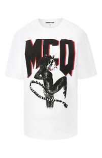 Хлопковая футболка MCQ 7172388