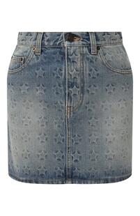 Джинсовая мини-юбка Yves Saint Laurent 9771901