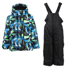 Комплект куртка/полукомбинезон Salve, цвет: синий/черный 10675595
