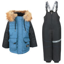 Комплект куртка/полукомбинезон Аврора Стефан, цвет: синий/черный Avrora 11149604