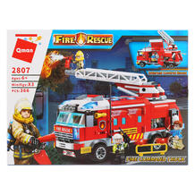 Конструктор пластиковый Enlighten Brick Пожарная машина с фигурками 11227502