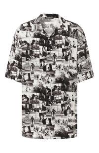 Рубашка из вискозы Balenciaga 9279129