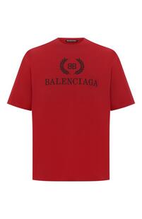Хлопковая футболка Balenciaga 7158976