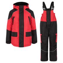 Комплект куртка/полукомбинезон Ursindo Аргун, цвет: красный/черный 11238194
