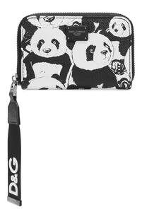 Кожаный кошелек DG Panda Dolce&Gabbana 6917385