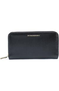 Кожаное портмоне на молнии с отделениями для кредитных карт и монет Burberry 2012916
