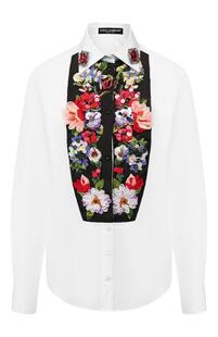 Хлопковая рубашка Dolce&Gabbana 9309985