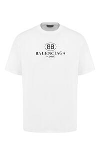 Хлопковая футболка Balenciaga 6886368