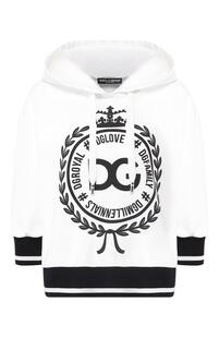 Хлопковый пуловер Dolce&Gabbana 8019836