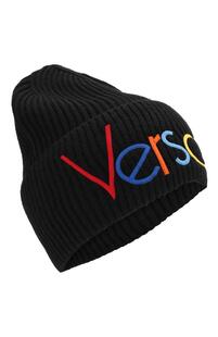Шерстяная шапка с логотипом Versace 8583532