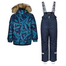 Комплект куртка/полукомбинезон Kisu, цвет: бирюзовый/синий 10980446