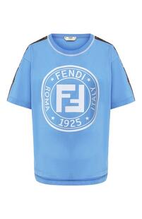 Хлопковая футболка Fendi 8582720
