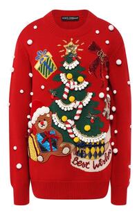 Шерстяной пуловер Dolce&Gabbana 8345945