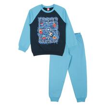 Пижама джемпер/брюки Cherubino, цвет: голубой/синий 11088032