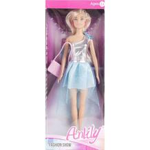 Кукла Anlily с сумочкой, серебристо-голубое платье 29 см 11020058