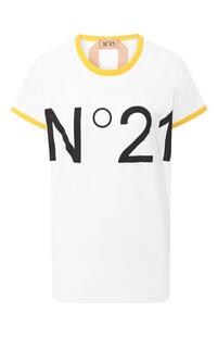 Хлопковая футболка No. 21 7421812