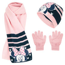 Sun City Комплект Минни Маус перчатки/шапка/шарф, цвет: розовый 3912841
