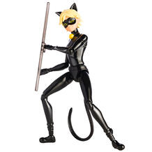Кукла Miraculous черный костюм, желтые волосы 13 см 10670369