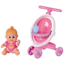 Кукла Bouncin Babies Бони с коляской 16 см Bouncin' Babies 10693544