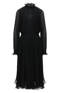 Приталенное платье с воротником-стойкой Polo Ralph Lauren 6573475