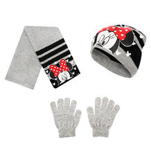 Sun City Комплект Минни Маус перчатки/шапка/шарф, цвет: серый 3912007