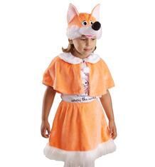 Карнавальный костюм Карнавалия Лисичка шапка/пелерина/юбка, цвет: оранжевый 6471775