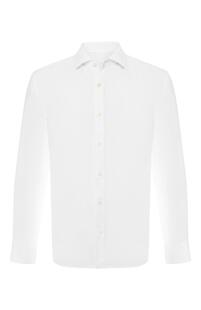 Льняная рубашка с воротником кент 120% LINO 6795949