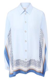 Шелковая блузка Burberry 8581390