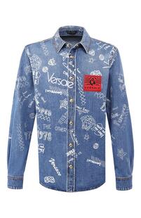 Джинсовая рубашка Versace 8507890