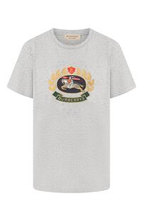 Хлопковая футболка Burberry 7947582