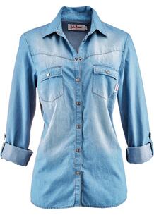 Джинсовая блуза-рубашка bonprix 260407539