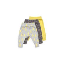 Комплект брюки 3 шт Happy Baby Дикий кот, цвет: желтый/серый 10647197