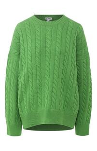 Шерстяной пуловер фактурной вязки Loewe 6530453