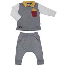 Комплект джемпер/брюки Baby Z, цвет: серый 10599926