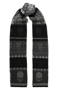 Шерстяной шарф с принтом GEMMA.H 6439145