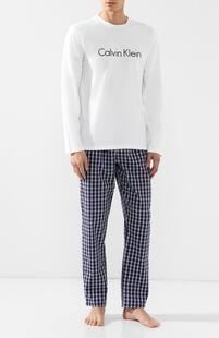 Хлопковая пижама с брюками Calvin Klein Underwear 6224245