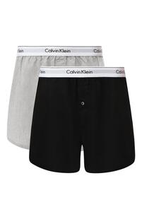 Комплект из двух хлопковых боксеров свободного кроя Calvin Klein Underwear 6294364