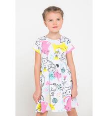 Платье Crockid Котята, цвет: серый/розовый 10390847