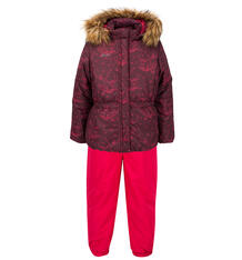Комплект куртка/полукомбинезон Luhta Nada, цвет: бордовый 3770818