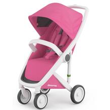 Прогулочная коляска Greentom Upp Classic, цвет: розовый/белая рама 10598846
