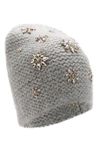 Шерстяная шапка с отделкой из кристаллов Jennifer Behr 5890905