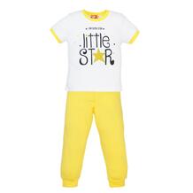 Пижама футболка/брюки Let'S Go, цвет: белый/желтый 10386443