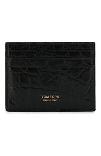 Футляр для кредитных карт из кожи аллигатора Tom Ford 5730346