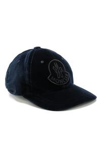 Вельветовая кепка с логотипом бренда MONCLER 5735960