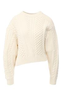 Шерстяной пуловер асимметричного кроя Stella Mccartney 5723556