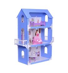 Дом для кукол R&S Коттедж Екатерина с мебелью (белый/розовый) 82.5 x 35.5 x 105 см R S 10073433