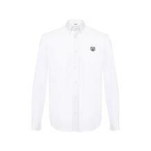 Хлопковая рубашка с воротником button down Kenzo 5492752