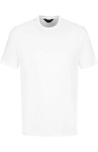 Хлопковая футболка с круглым вырезом Zegna Couture 4953647