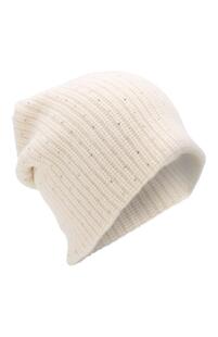 Кашемировая шапка фактурной вязки со стразами WILLIAM SHARP 4783113
